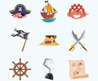 Pirate Kid Icons Concept