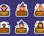 Halloween Costume Party Sticker Collection