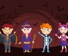 Costume Party Halloween Character Set