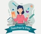 Teacher Day Illustration