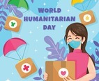 Women hold Box for humanitarian day