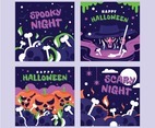 Social Media Halloween Witch template