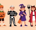 Kids Characters in Halloween Costume