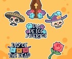 Dia de Los Muertos Colorful Sticker Pack
