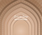 Luxury Beige Arches With Infinity Mirror Effect Background