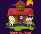 Trick or Treating on Halloween Night