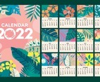 Beautiful 2022 Calendar with Nature Background