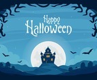 Halloween Castle Background
