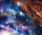 Amazing Watercolor Galaxy Space