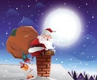 Santa Claus on The Roof Concept