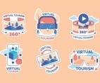 Virtual Tourism VR Concept Sticker