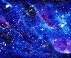 Galaxy Watercolor Painting