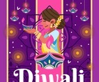 Praying of Diwali Day
