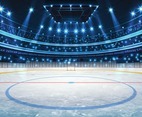 Ice Hockey Arena Background Concept