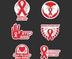 World AIDS Day Sticker Set