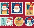 Cute Santa Sticker Collection