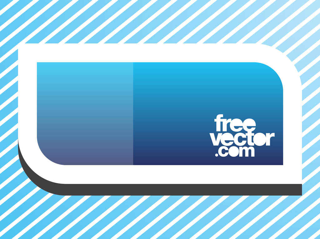 Blue Banner Sticker Vector Art & Graphics | freevector.com