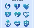 Blue Heart Medical Logo Element