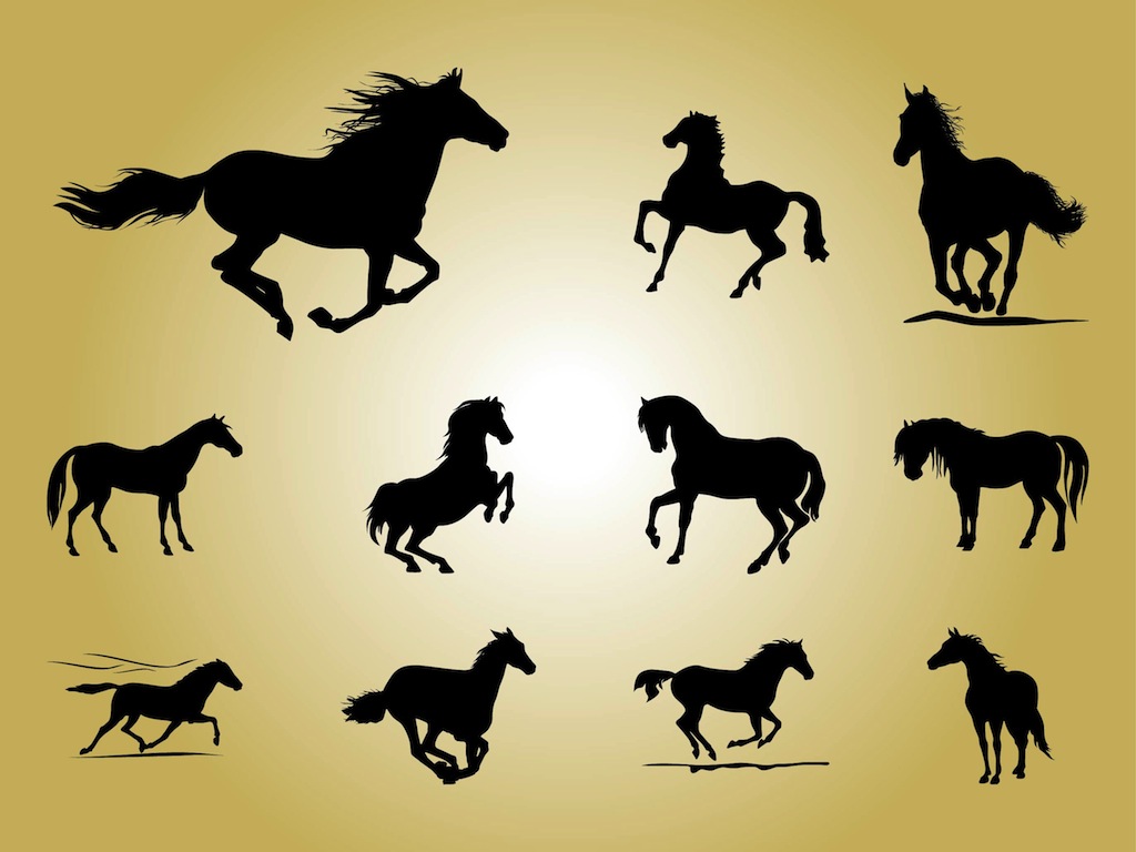 Download Horse Silhouettes Vector Art & Graphics | freevector.com