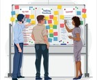 Professional People in Planning Works Concept
