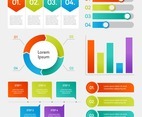 Infographic Elements Collection with Colorful Gradient Color