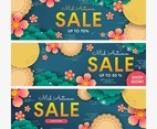 Mid Autumn Sale Banner Collection for Marketing Promotional