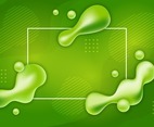 Abstract Liquid Green Background