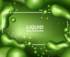 Abstract Green Liquid Background