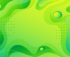 Modern Fluid Green Background