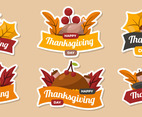 Thanksgiving Day Sticker Set