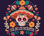 Dia De Los Muertos With Decoration