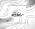 White Gradient Paper Cut Style