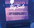 Cyber Monday Big Sale Poster