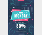 Cyber Monday Sale All Items Poster Concept