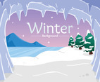 Wonderful Winter Scenery Background