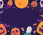 Halloween Spooky Element Background