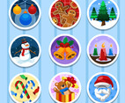 Christmas Cute Sticker Set Collection