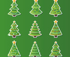 Chistmas Tree Sticker Collection