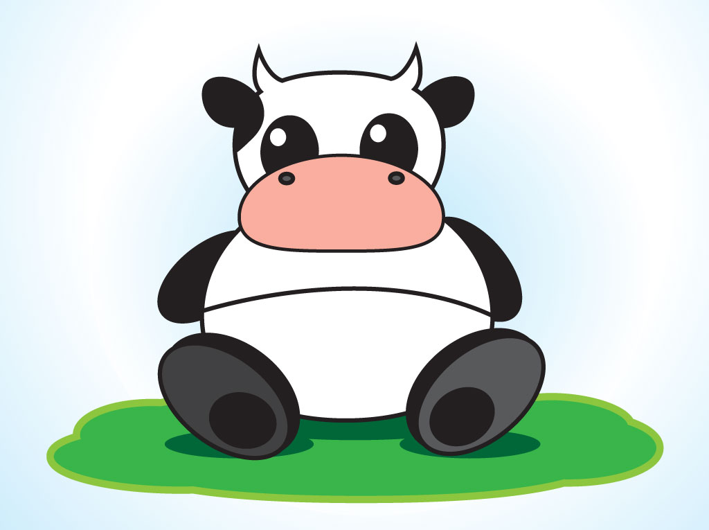 Download Cow Cartoon Character Vector Art & Graphics | freevector.com