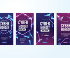 Cyber Monday Social Media Story Background Concept