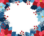 Beautiful Winter Floral Background
