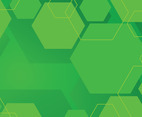 Green Hexagon Background
