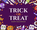 Trick or Treat Happy Halloween Concept
