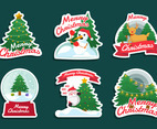 Christmas Tree Sticker Collection
