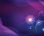 Abstract Colorful Galaxy Space Background