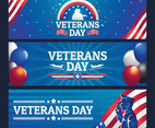 Veterans Day Banner Set
