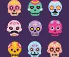 Colorful Sugar Skull Collection