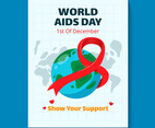 Awareness Of HIV AIDS Disease Campaign Poster