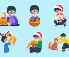 Santa Paws Activism Character Sticker Pack