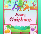 Merry Christmas Eve Gifts Decorative Background